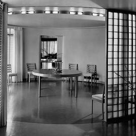 Dining Room In Mr. And Mrs. Alfred J. Bromfield by Hedrich-Blessing