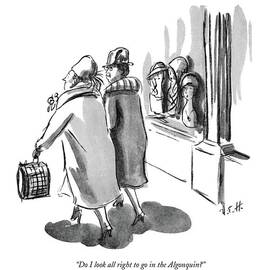 Going To The Algonquin by Helen E Hokinson