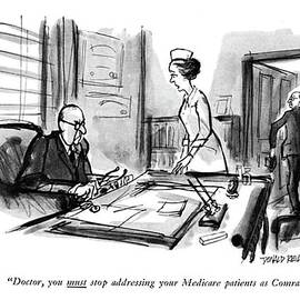 Doctor, You <u>must<$> Stop Addressing by Donald Reilly