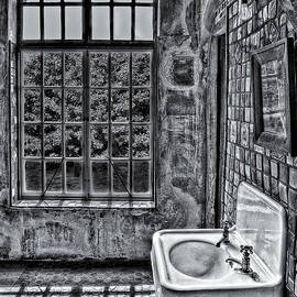 Dormer Bathroom Side View BW by Susan Candelario