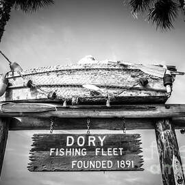 Dory Fishing Fleet Black and White Picture by Paul Velgos