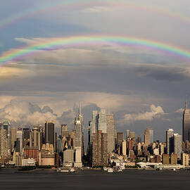 Double Rainbow Over NYC by Susan Candelario