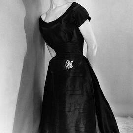 Dovima Wearing A Larry Aldrich Dress by Horst P. Horst