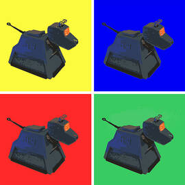 Dr Who - K9 Pop Art by Richard Reeve