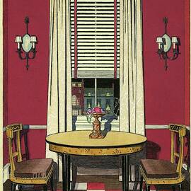Drawing Of A Breakfast Room by Harry Richardson