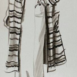 Drawing Of A Model Wearing Tennis Dress by Lemon