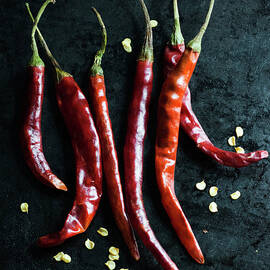 Dried Chilli Peppers by Jack Andersen