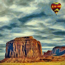 Drifting Over Monument Valley by Jeffrey Kolker