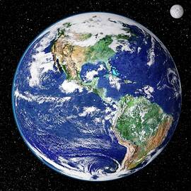 Earth From Space Art Print by Nasa Goddard Space Flight Center