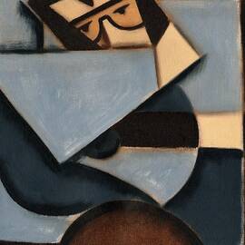 Tommervik Elvis Cubism Guitar Art Print by Tommervik