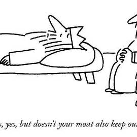Enemies, Yes, But Doesn't Your Moat Also Keep by Charles Barsotti