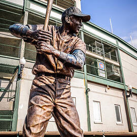 Ernie Banks Statue at Wrigley Field  by Paul Velgos