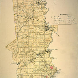 Etobicoke Map 1878 by Georgia Clare