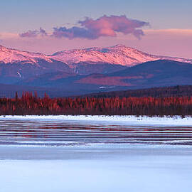 Evening Light On The Presidential Range. by Jeff Sinon