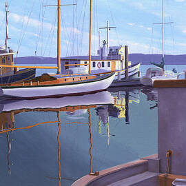Evening on Malaspina Strait by Gary Giacomelli