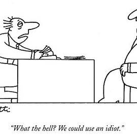 Exhausted Businessman Hires An Exaggeratedly by Charles Barsotti