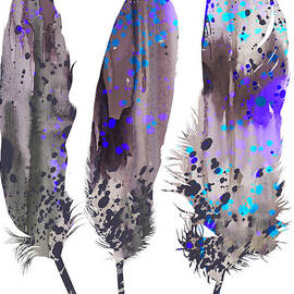 Feathers 2 by Watercolor Girl