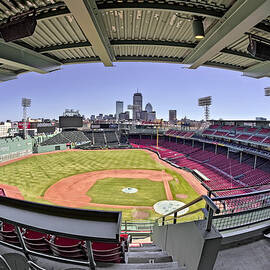 Fenway Park and Boston Skyline by Susan Candelario