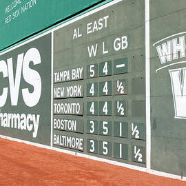 Fenway Park Green Monster Scoreboard I by Clarence Holmes