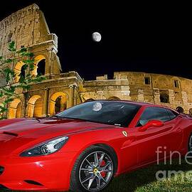 Ferrari under Colosseum by Stefano Senise
