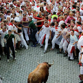 Fiesta De San Fermin Running Of The by Pablo Blazquez Dominguez