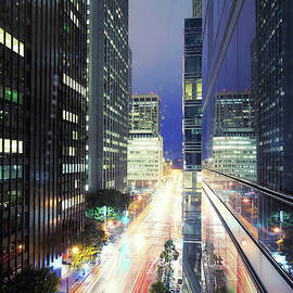 Financial District Office Buildings At by Andrew C Mace