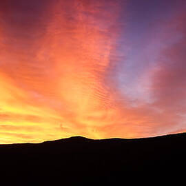 Fire Over The Ridge Sunrise In Crawford Notch NH by Jeff Sinon