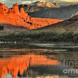 Fisher Towers In The Colorado by Adam Jewell