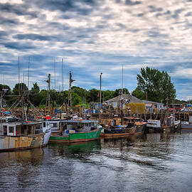 Fishing Boats Commercial Pier Portsmouth NH by Jeff Sinon