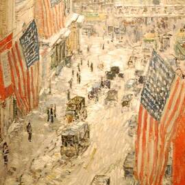 Flags on 57th Street by Georgia Clare