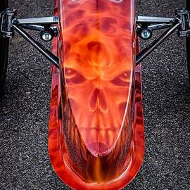 Flaming Skull Nose Art by Jeff Sinon