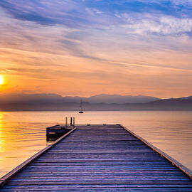 Flathead Lake Sunrise by Adam Mateo Fierro