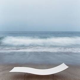 Flexy Batyline Mesh Curve Chaise On Malibu Beach by Simon Watson