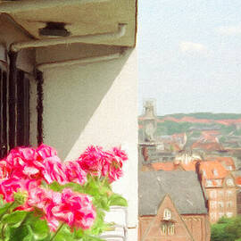 Flowers on the Balcony by Jeffrey Kolker