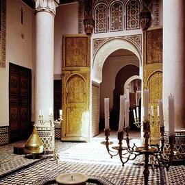 Fountain In The Getty Estate by Jacques Bachmann