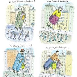 Four Balloons Of Various Unknown People by Roz Chast