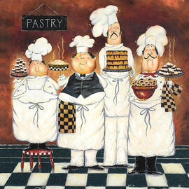 Four Tall Pastry Chefs by Vickie Wade