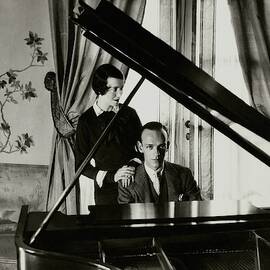 Fred And Adele Astaire At A Piano by Cecil Beaton