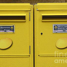 French yellow mailboxes by Sami Sarkis Photography