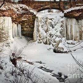 Fresh Snowfall At Wequiock Falls by Duluth To Door County Photography