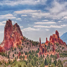 Garden Of The Gods In Colorado Springs by Ronnie Wiggin