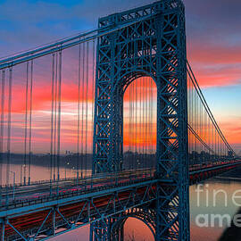 George Washington Bridge Sunrise I by Clarence Holmes