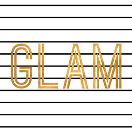 Glam Pinstripe Gold by South Social Studio