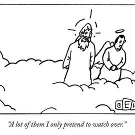 God Talks To An Angel by Bruce Eric Kaplan