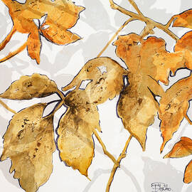 Gold Shadows Ii by Patricia Pinto
