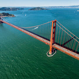 Golden Gate Bridge Aloft by Steve Gadomski