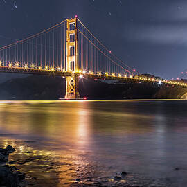 Golden Gate Bridge And Skyline Of San by Chinaface