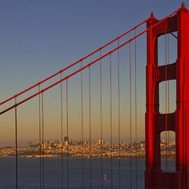 Golden Gate Bridge at Sunset by Melanie Viola