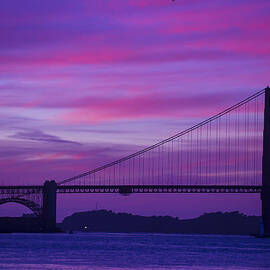 Golden Gate Bridge At Twilight by Garry Gay
