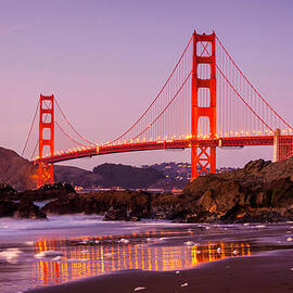 Golden Gate Bridge from Baker Beach by Alexis Birkill